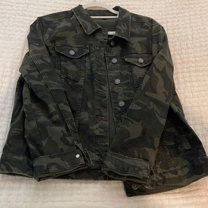 Camo denim jacket